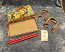 Auburn Rubber Outdoor Rubber Horseshoes Game Set w/ Stakes, Box  Instructions
