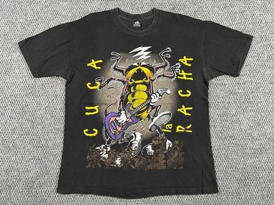 Vintage 90s Cuca La Racha Rock Band T-Shirt Men's Black L Rock