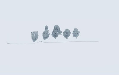 Warhammer40k Space Marines Space Wolves Blood Claws Helmets X5 OOP BITS