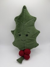 New Without Tags! DisplayOnly! 100% Genuine Jellycat Woodland Holly Leaf-RETIRED