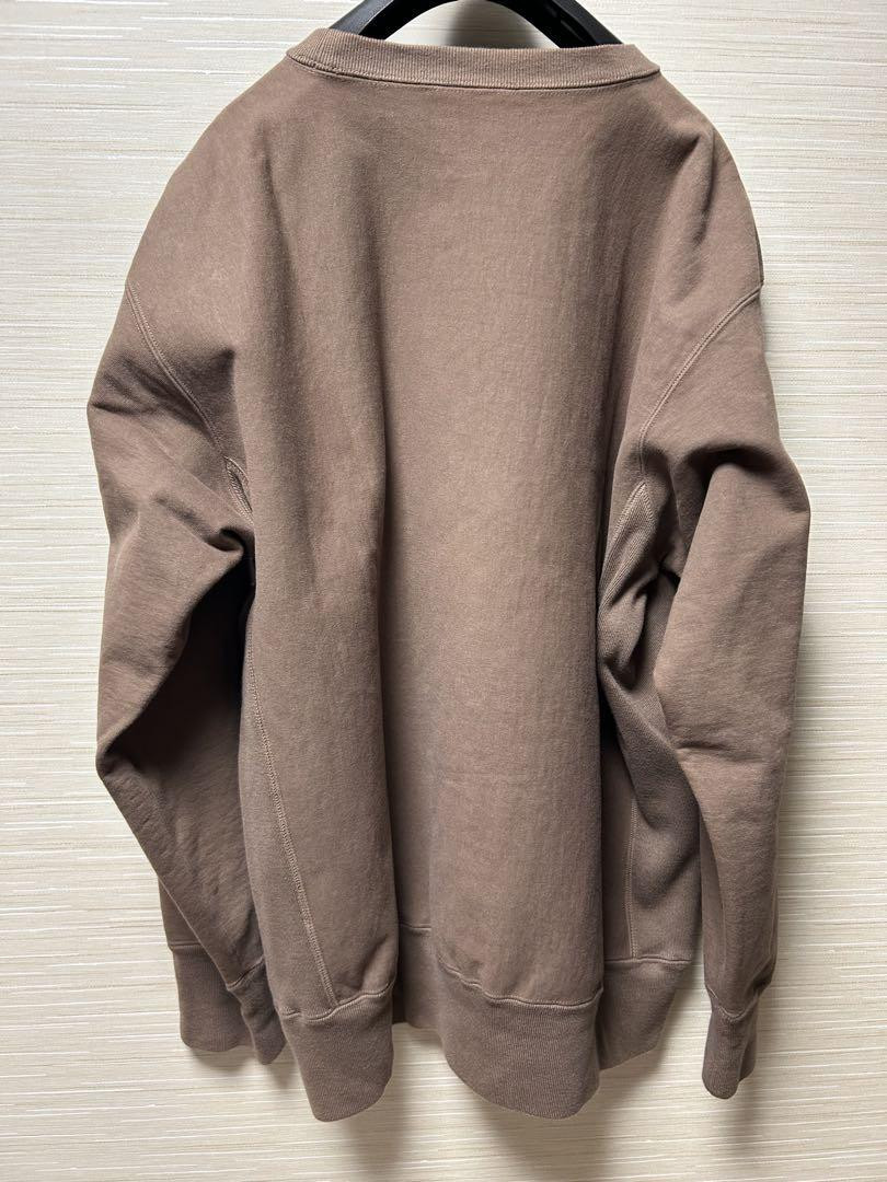 Auralee Super Milled Sweatshirt 3 Brown Stain on Sleeve