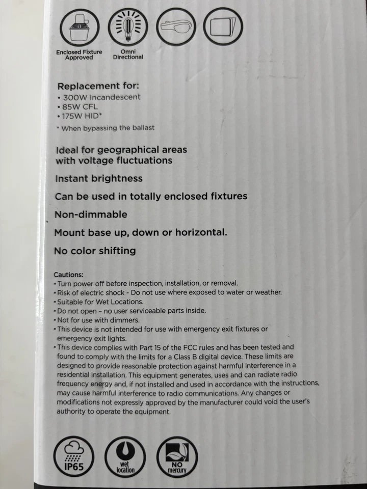 Westinghouse LED High Lumen= 300W ED28 uses only 32 W 52251 Commercial Service - Image 3 of 4