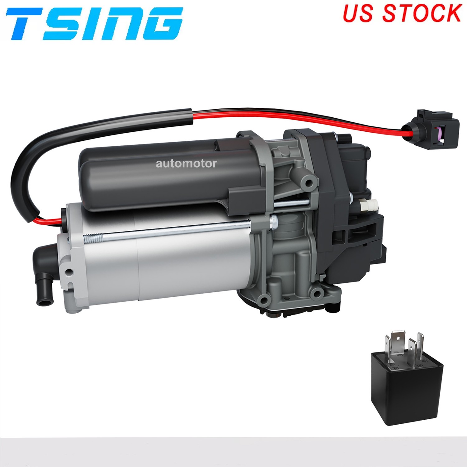 Air Suspension Compressor w/ Dryer for Audi SQ8 SQ7 Q7 Q8 & Bentley Lamborghini