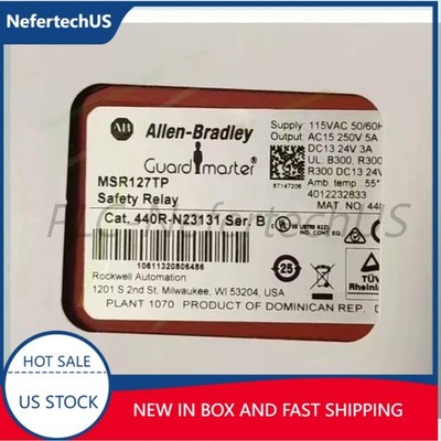 New 440R-N23131 AB 440R Single Function Safety Relays MSR127TP US Free Tax