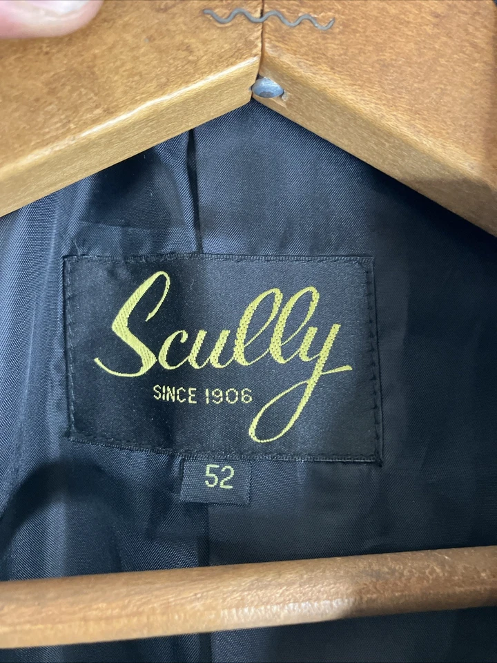 Chaqueta Blazer Scully Para Hombre Talla 52 Bordada Floral Sonrisa Bolsillos Negro Occidental Foto 2 de 4