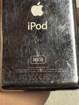 Apple iPod Classic 6th Generation 80GB Black Model A1238 w/ 900+