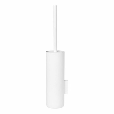 Blomus WC-Bürste mit Wandhalterung Modo, Toilettenbürste, Stahl Kunststoff White