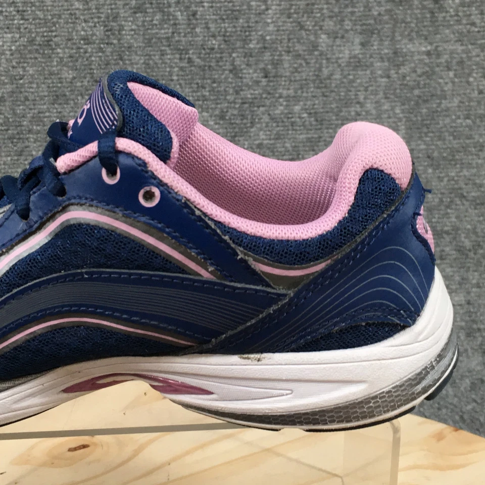 Ryka Zapatos Mujer 7 M Sky Walk Tenis Atléticos Cuero Púrpura Con Cordones Parte Superior Baja Foto 3 de 4