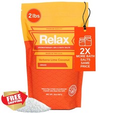 Relax Spa and Bath Verbena Lime Coconut 2lb Salts