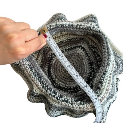 Handmade Crochet Bucket Hat Boho Kidcore Beach Gray Brown 