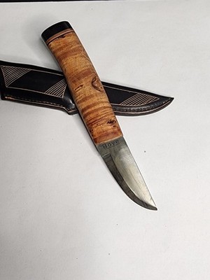 David Boye Knife Fixed Blade Birch Handle Pukko
