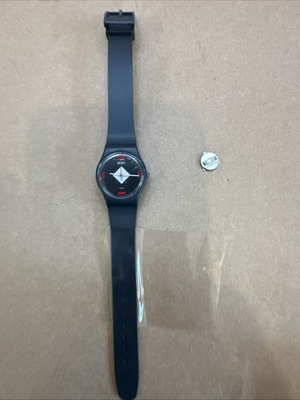 #ad #ad Vintage 1984 Swatch Watch Ladies LA101 Mah Jong 25mm Tested Working $23.80