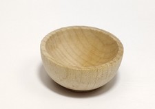 15 Unfinished Wood small salad or cereal bowls 1 3/8"OD dollhouse accessories