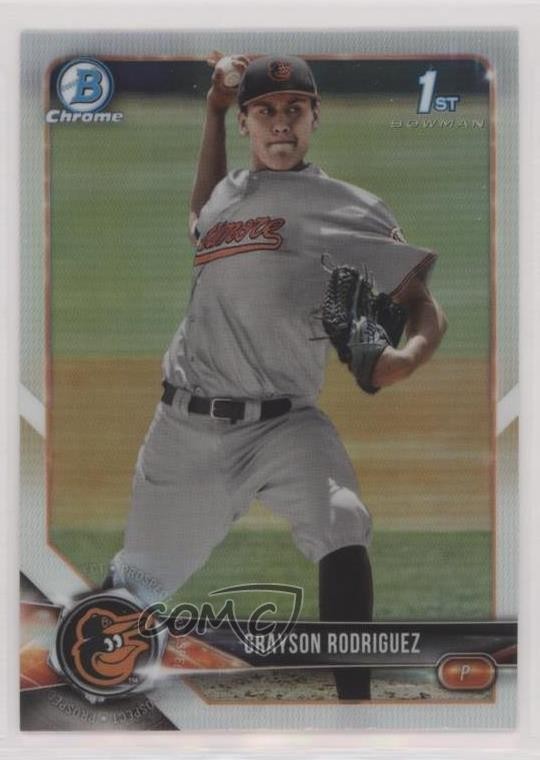 2018 Bowman Draft Chrome Refractor Grayson Rodriguez #BDC-73 03l6