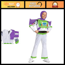 Toy Story 4 Buzz Lightyear Costume for Kids - Small 4-6 - Fun Dress-Up Outfit