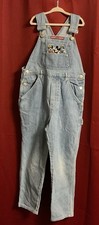 Vintage 1990  s Disney Mickey Unlimited Jerry Leigh Youth 10, Denim Bib Overalls