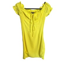 Fashion Nova Women's Yellow Mini Dress Size XS