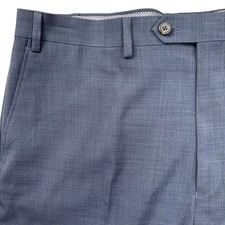 Chaps Performance Dress Pants Mens 38W 34L Blue Stretch Wicking No Wrinkle