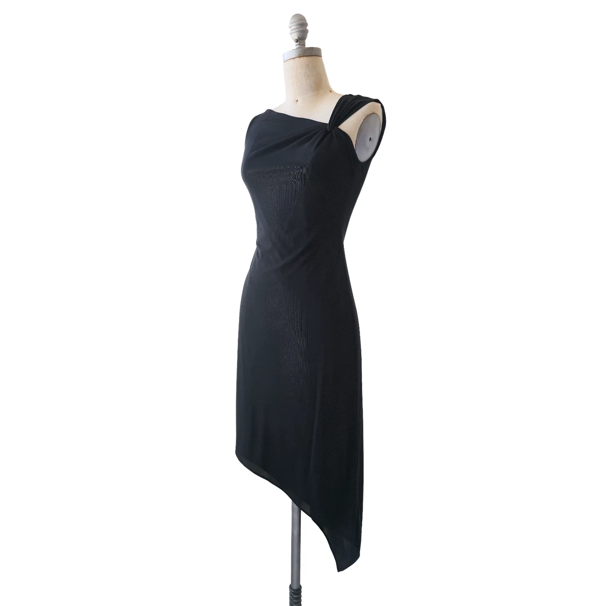 black and white striped evening dress Wyanne Black & White Linen Striped Strapless Midi Dress XL / US 10-12 main image 0