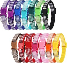 14pcs Puppy Collars for Litter Adjustable Whelping Puppy Collars