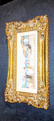 #ad #ad Vintage Oil On Canvas Painting Signed By Artist And Gold Victorian Frame Style $169.00