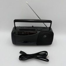 Working Vintage Emerson AM/FM Radio Cassette Recorder Model AC2381N