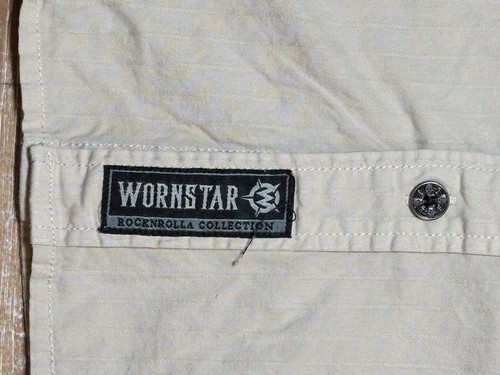 WORNSTAR Raider Men’s Sleeveless Shirt Rocknrolla Collection Sz L - Picture 6 of 14