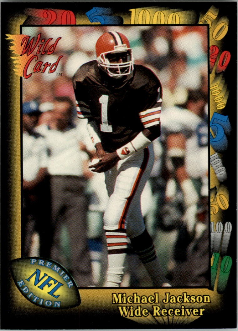 1991 Wild Card #131 Michael Jackson WR RC - FB