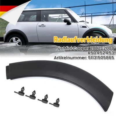 Vorne links Radlauf Abdeckung PC Schwarz 51131505865 R50 R52 R53 für Mini - Bild 1 von 4