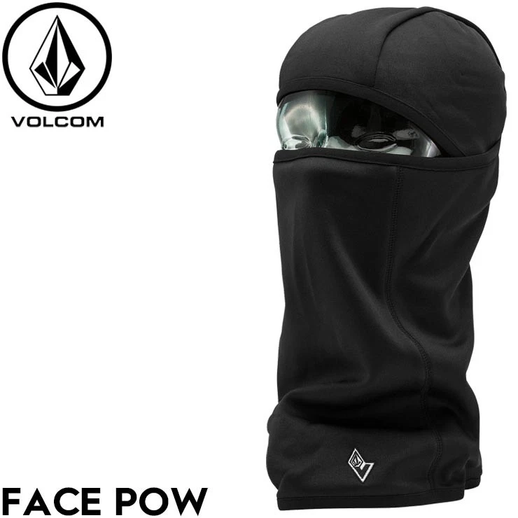 VOLCOM FACE POW Balaclava Face Mask J5552604 Black (Japan Authorized)