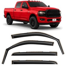 in-Channel Extra Durable Rain Guards for Dodge RAM 2500  3500 Trucks New Body