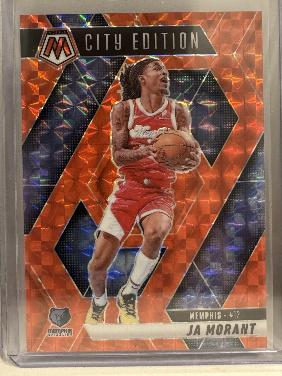 2024-25 Panini Mosaic City Edition Orange Prizm Ja Morant /249 Memphis Grizzlies