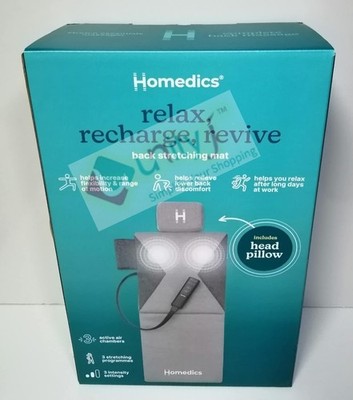 HoMedics Ganzkörper Massagematte Stretch Essentials - 3 Dehnungsprogramme, Infla