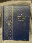 Complete Franklin Half Dollar Set 1948-1963 35 Coins in Whitman Album 90% Silver