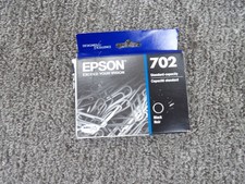 Epson 702 Black Ink Cartridge Standard-Capacity Durable Ultra Ink EXP 5/2025