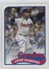2024 Series 1 1989 Topps Baseball Jose Ramirez José Ramírez #89BA-JRA Auto 0eq