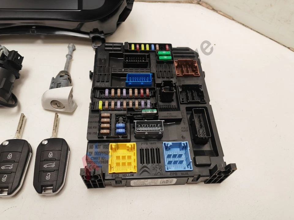 Vauxhall Corsa F 19-24 Engine ECU Lock Set Kit Key Digital Speedo 1.2 9851331280 - Image 4 of 4