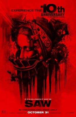 2004 Saw Movie Poster 11X17 Horror Jigsaw Cary Elwes Danny Glover   