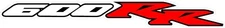 #4976 (2) 6.5" Honda Kawasaki 600rr  Decal Sticker LAMINATED
