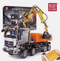 Lkw Klemmbausteine Technic Truck Kran Ferngesteuert 19007 Mould King 2970 Teile