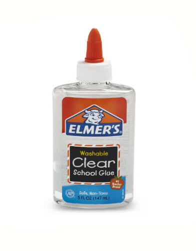 2 x Elmer''s School Glue Clear Slime Washable 5 oz Ships from USA Brand New - Picture 2 of 3