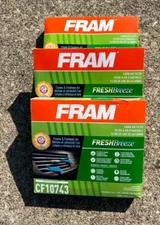 NEW 3pk Fram Fresh Breeze CF10743 Cabin Air Filter for Chrysler Nissan 