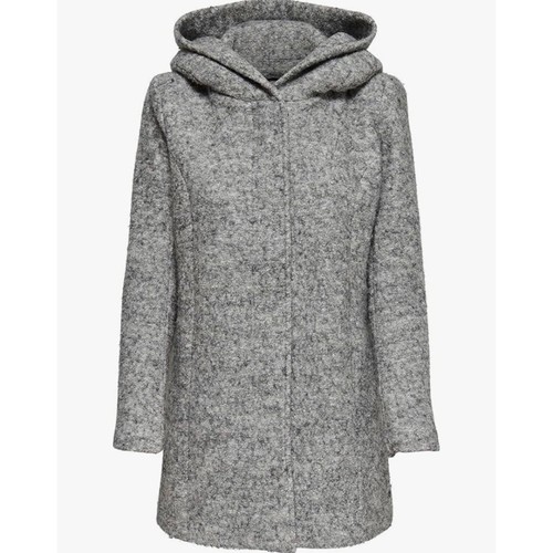 Size S Only Onlsedona Boiled Wool Grey Winter Jacket Coat - Picture 4 of 11