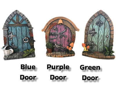Miniatur Hobbit Pixie Elfe Fee Tür Baum Garten Wohndeko Magic Doors Geschenk