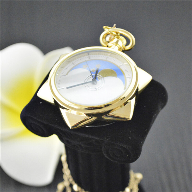Anime Sailor Moon Pocket Watch Tsukino Usagi Chiba Mamoru Anime Sailor Moon Pocket Watch Tsukino Usagi Chiba Mamoru