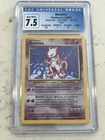 Pokemon Mewtwo Base Set Unlimited Holo Rare 10/102 1999 NM+ CGC 7.5 (PSA 8).