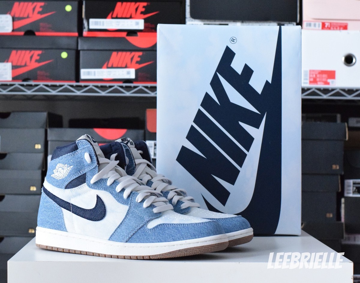 Nike Air Jordan 1 Retro High OG Denim Summit White Obsidian