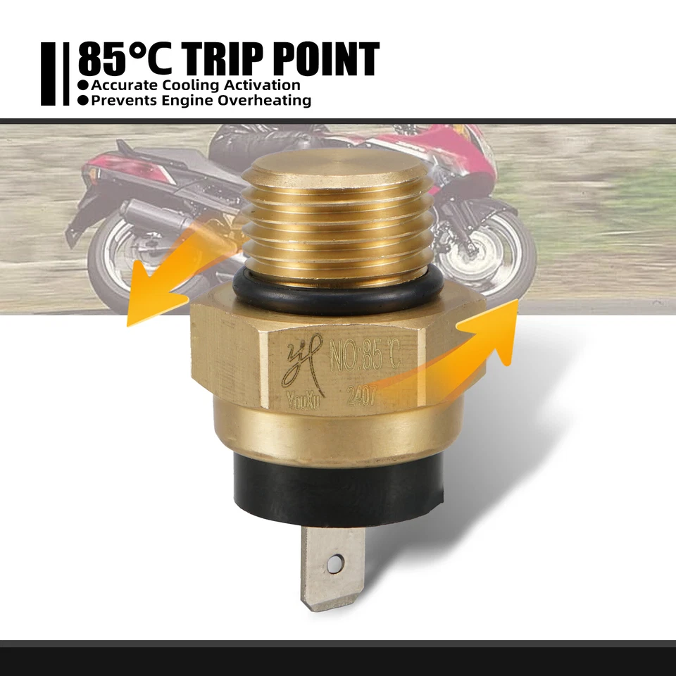 Interruptor ventilador radiador 37760-MT2-003 para Honda Interceptor 750 Interceptor 800 Foto 2 de 4