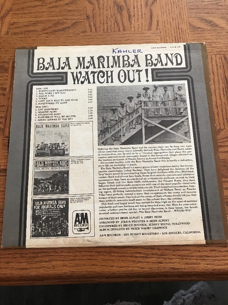 Baja Marimba Band Watch Out! Record Album eBay