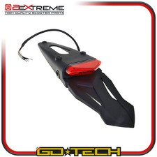 PORTATARGA MOTO ENDURO CROSS MOTARD FANALE POSTERIORE STOP LED Rosso UNIVERSALE